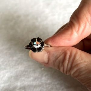 Sterling Zuni Flower Ring